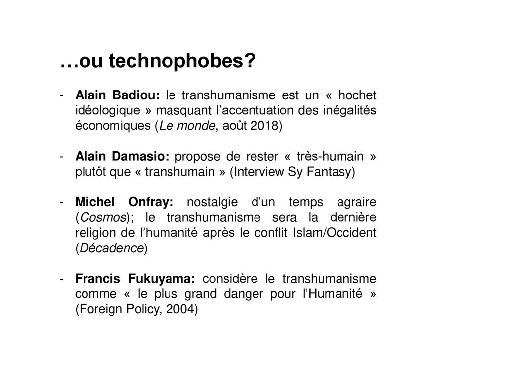 Le Transhumanisme Intuition Litt Raire Doctrine Philosophique Ou Bien